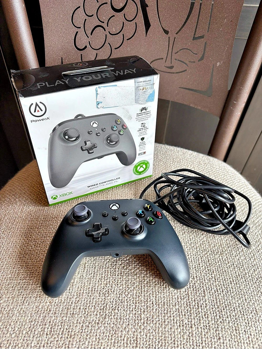 PowerA Wired Controller for Xbox Black Xbox Wired Controller Like New
